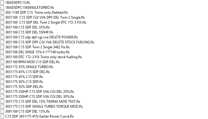 Cat C15 SDP modded files